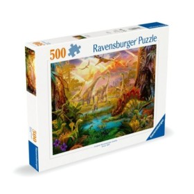 Ravensburger - Puzzle tinutul dinozaurilor 500 piese design nou Ravensburger - 1